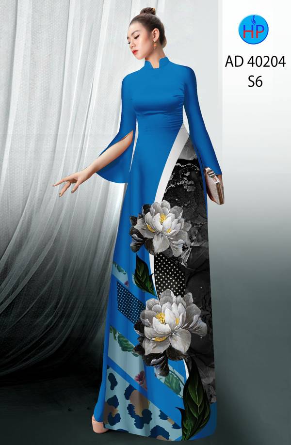 Vải Áo Dài Hoa Sen Thiết Kế 2021 AD 40204 48 Vải Áo Dài Hoa Sen Thiết Kế 2021 AD 40204