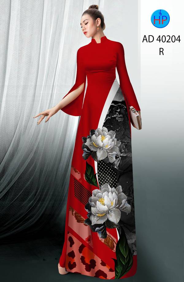 Vải Áo Dài Hoa Sen Thiết Kế 2021 AD 40204 50 Vải Áo Dài Hoa Sen Thiết Kế 2021 AD 40204