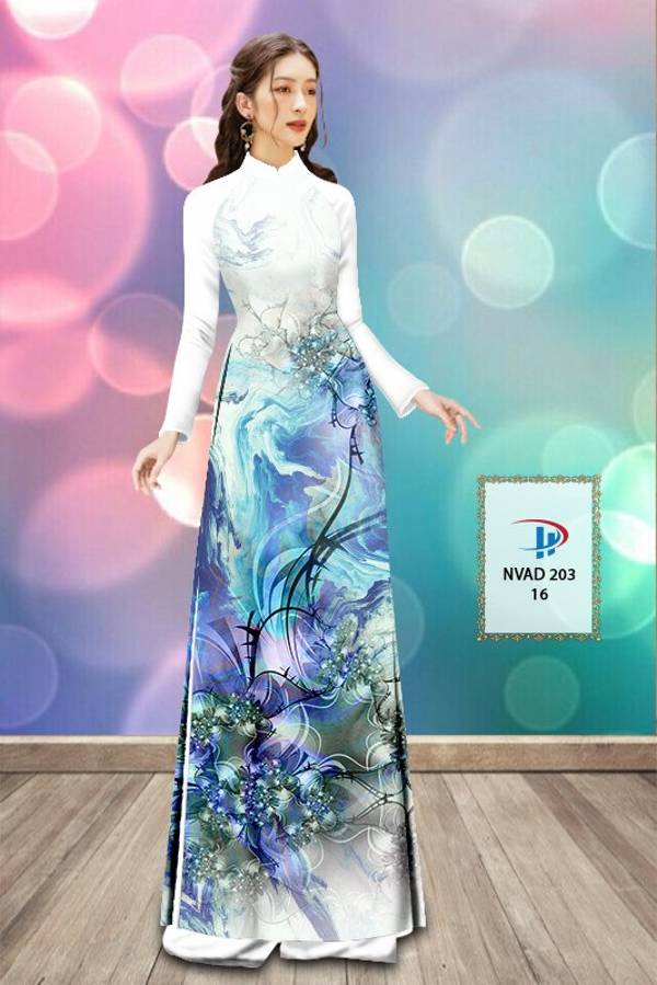 Vải Áo Dài Hoa Văn Vừa Ra  AD NVAD203