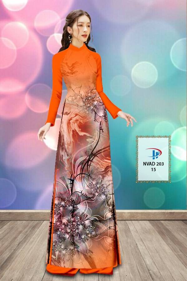 Vải Áo Dài Hoa Văn Vừa Ra  AD NVAD203