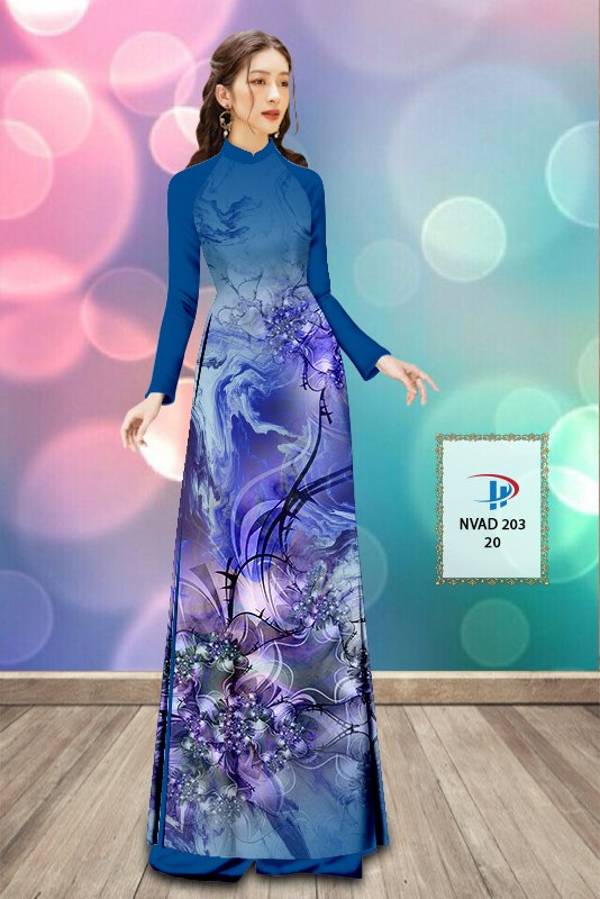 Vải Áo Dài Hoa Văn Vừa Ra  AD NVAD203