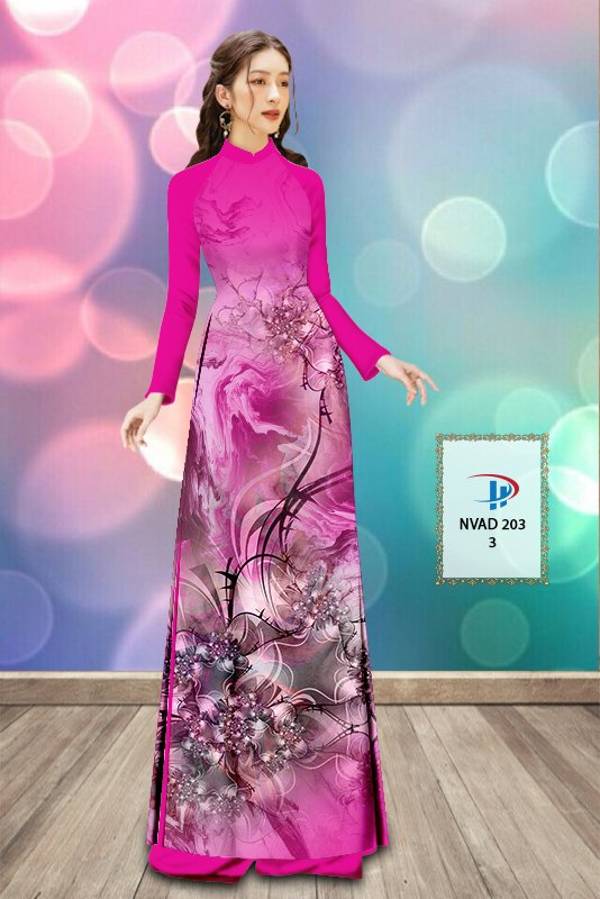 Vải Áo Dài Hoa Văn Vừa Ra  AD NVAD203