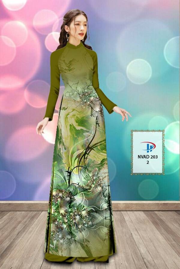 Vải Áo Dài Hoa Văn Vừa Ra  AD NVAD203