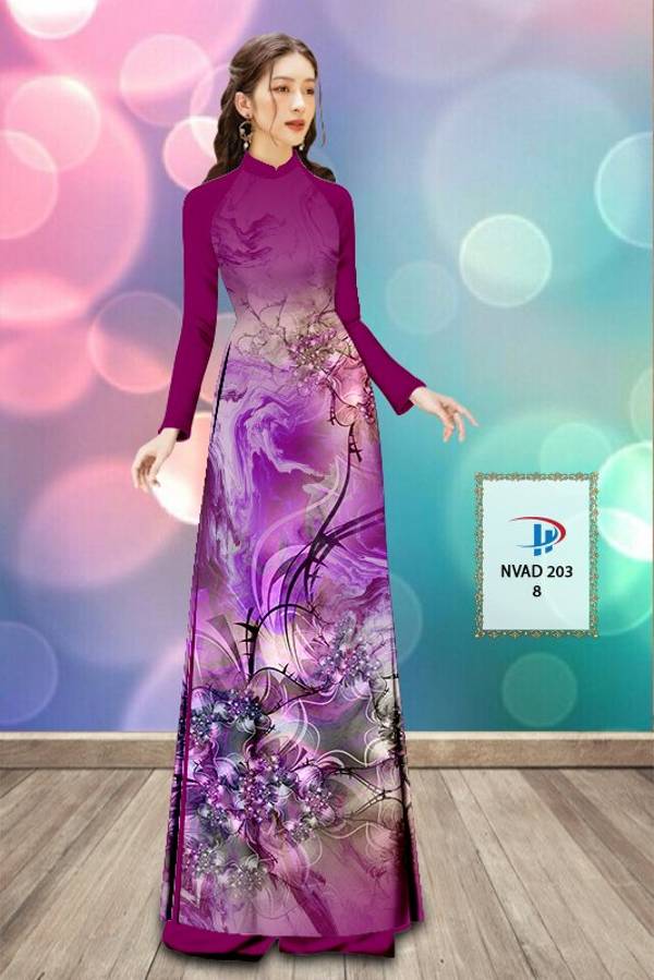 Vải Áo Dài Hoa Văn Vừa Ra  AD NVAD203