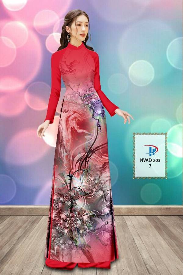 Vải Áo Dài Hoa Văn Vừa Ra  AD NVAD203