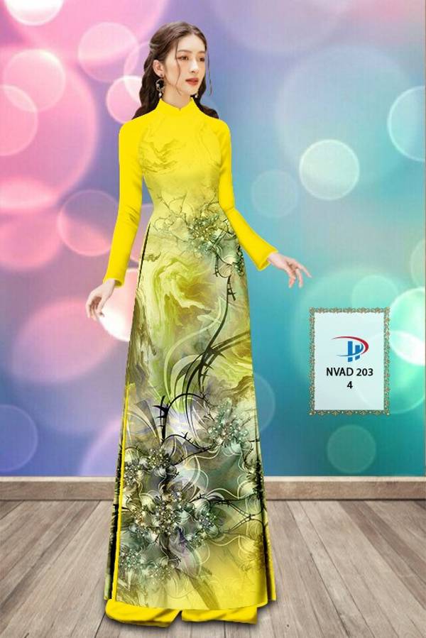 Vải Áo Dài Hoa Văn Vừa Ra  AD NVAD203