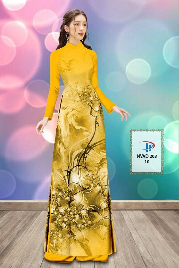 Vải Áo Dài Hoa Văn Vừa Ra  AD NVAD203