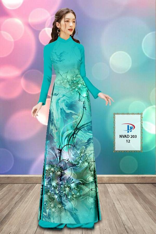 Vải Áo Dài Hoa Văn Vừa Ra  AD NVAD203