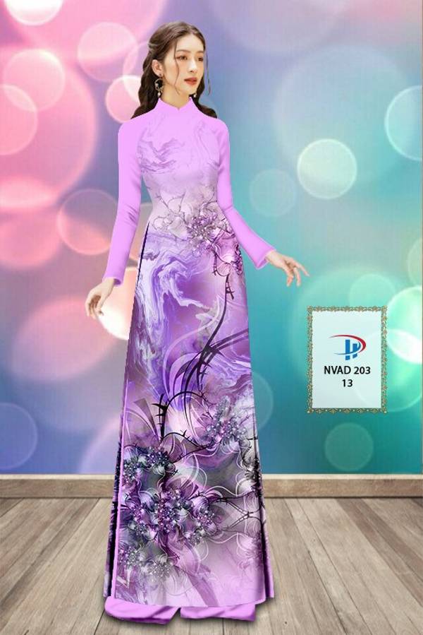 Vải Áo Dài Hoa Văn Vừa Ra  AD NVAD203