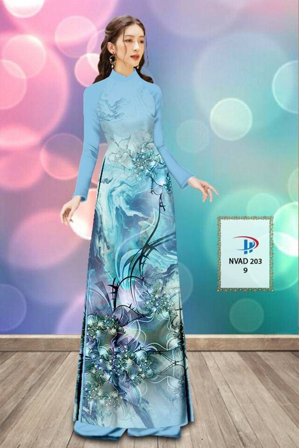 Vải Áo Dài Hoa Văn Vừa Ra  AD NVAD203