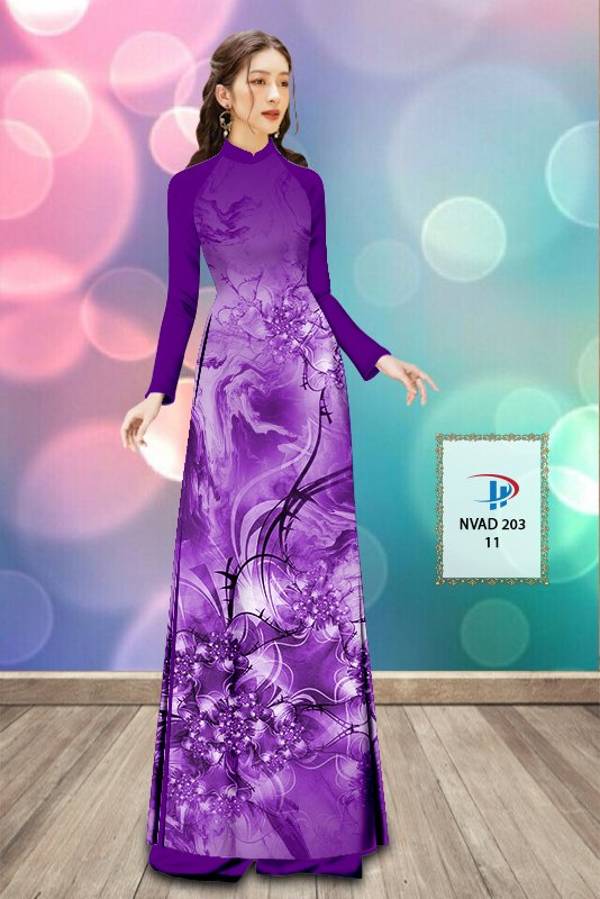 Vải Áo Dài Hoa Văn Vừa Ra  AD NVAD203