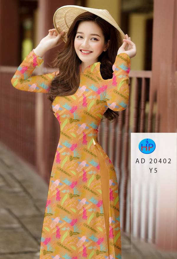 Vải Áo Dài Hoa Đều Mới Ra AD 20402
