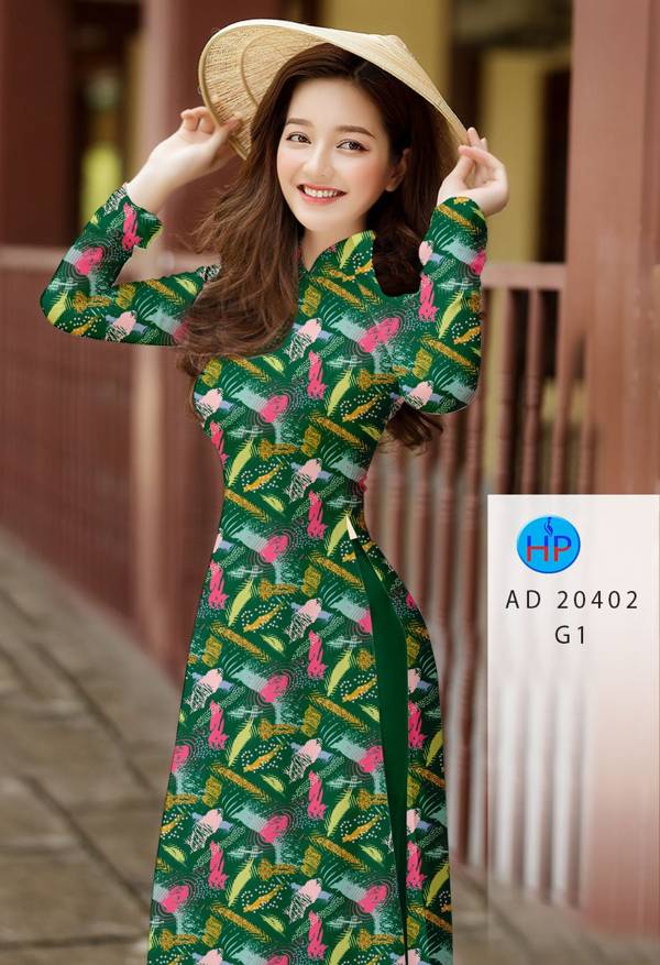 Vải Áo Dài Hoa Đều Mới Ra AD 20402