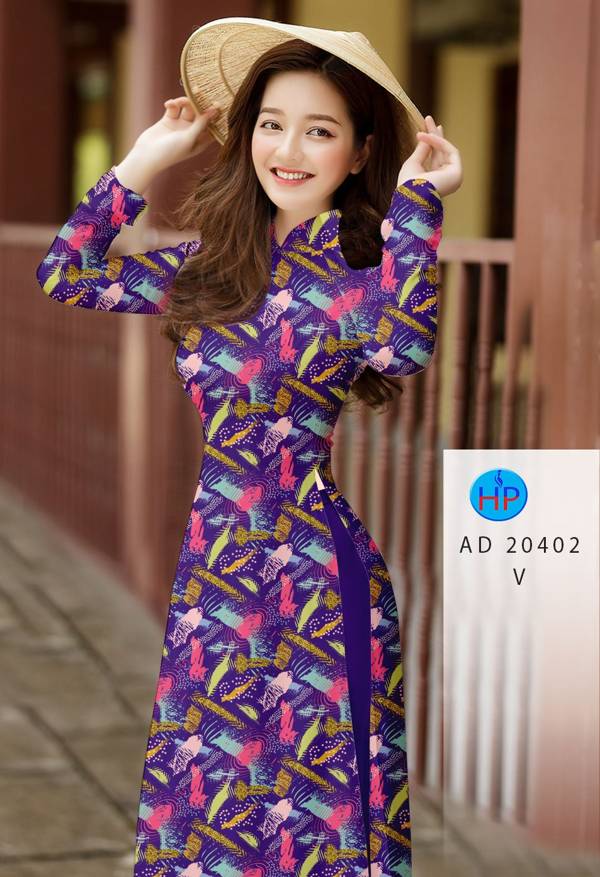 Vải Áo Dài Hoa Đều Mới Ra AD 20402