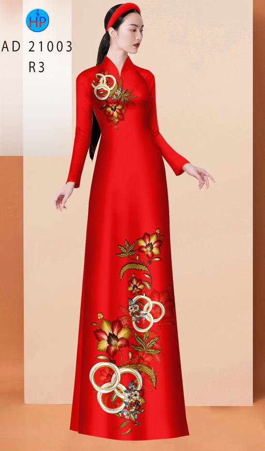 Vải Áo Dài Hoa In 3D Độc Đáo AD 21003 47 Vải Áo Dài Hoa In 3D Độc Đáo AD 21003