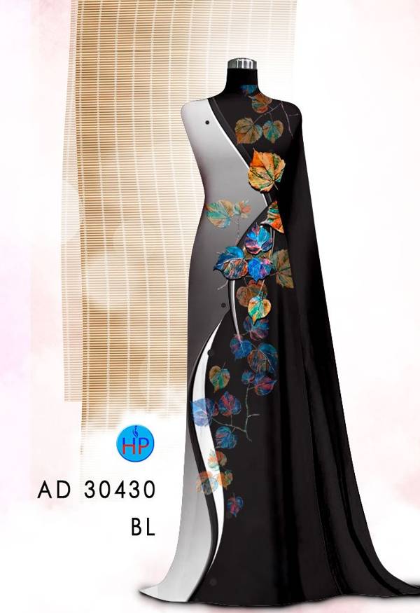 Vải Áo Dài In Hình Lá Mới Ra AD 30430 40 Vải Áo Dài In Hình Lá Mới Ra AD 30430