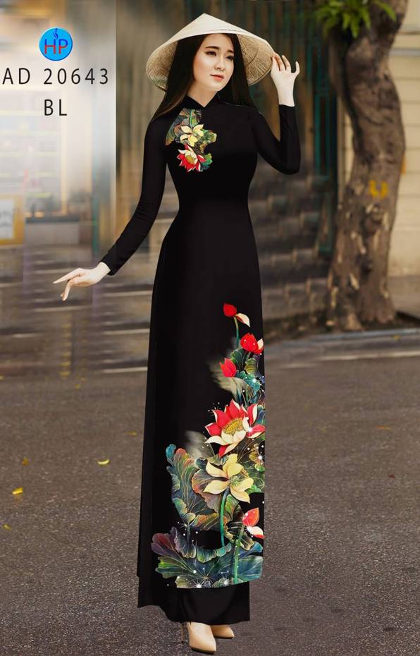 Vải Áo Dài Hoa Sen Độc Đáo AD 20643