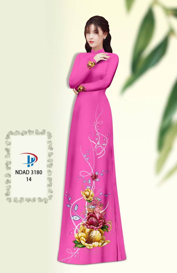 Vải Áo Dài Hoa In 3D Vừa Ra AD NDAD3180 54 Vải Áo Dài Hoa In 3D Vừa Ra  AD NDAD3180