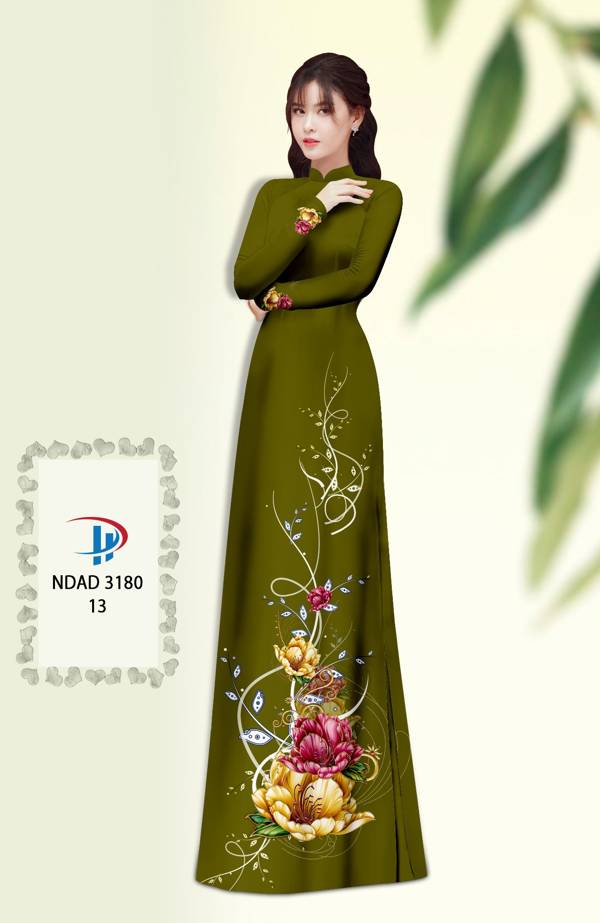 Vải Áo Dài Hoa In 3D Vừa Ra AD NDAD3180 53 Vải Áo Dài Hoa In 3D Vừa Ra  AD NDAD3180