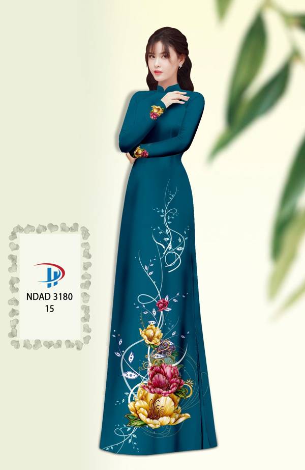 Vải Áo Dài Hoa In 3D Vừa Ra AD NDAD3180 55 Vải Áo Dài Hoa In 3D Vừa Ra  AD NDAD3180