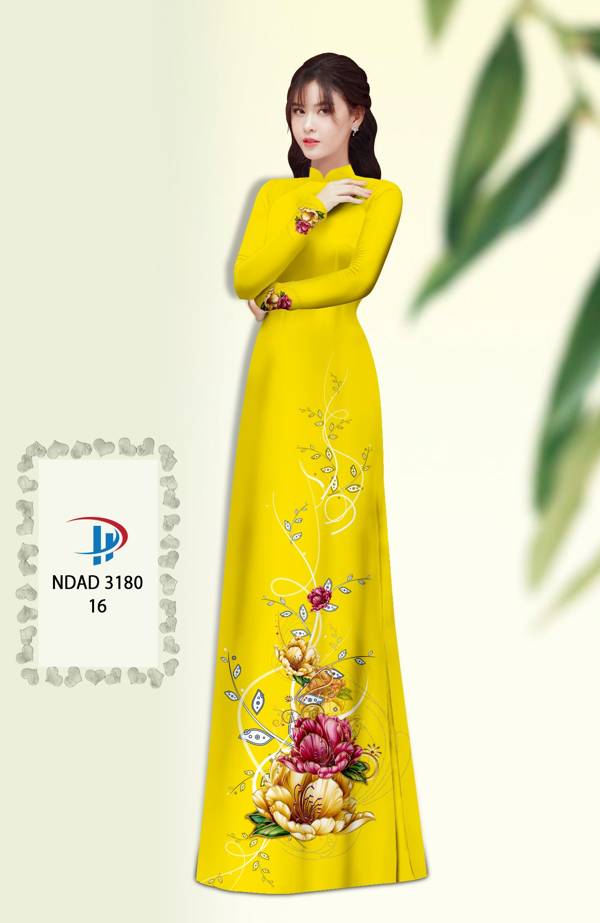 Vải Áo Dài Hoa In 3D Vừa Ra AD NDAD3180 56 Vải Áo Dài Hoa In 3D Vừa Ra  AD NDAD3180