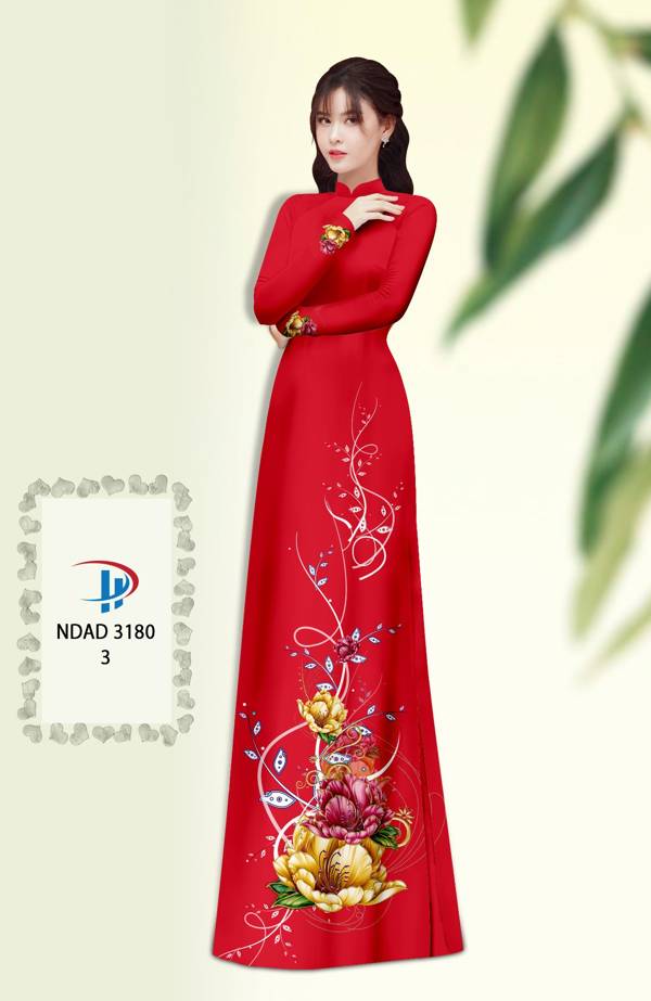 Vải Áo Dài Hoa In 3D Vừa Ra AD NDAD3180 61 Vải Áo Dài Hoa In 3D Vừa Ra  AD NDAD3180