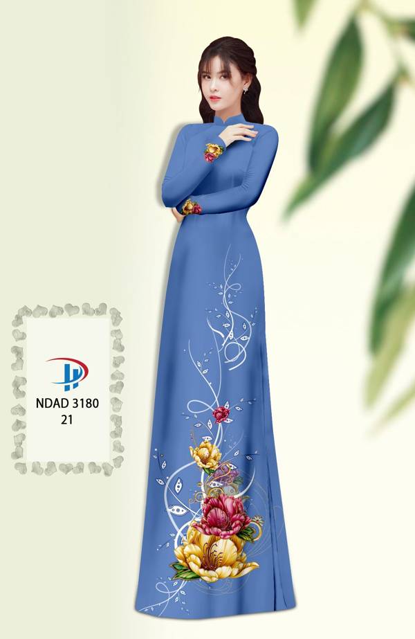 Vải Áo Dài Hoa In 3D Vừa Ra AD NDAD3180 62 Vải Áo Dài Hoa In 3D Vừa Ra  AD NDAD3180