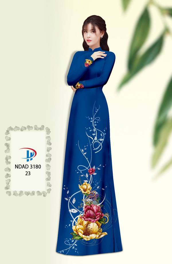 Vải Áo Dài Hoa In 3D Vừa Ra AD NDAD3180 64 Vải Áo Dài Hoa In 3D Vừa Ra  AD NDAD3180