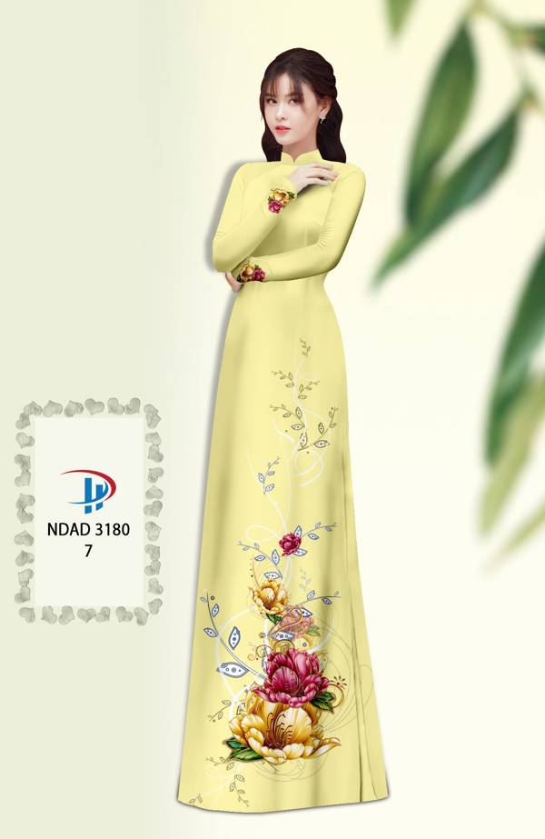 Vải Áo Dài Hoa In 3D Vừa Ra AD NDAD3180 71 Vải Áo Dài Hoa In 3D Vừa Ra  AD NDAD3180