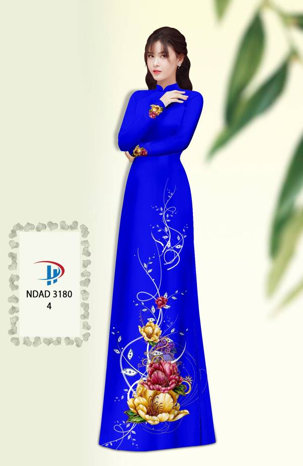 Vải Áo Dài Hoa In 3D Vừa Ra AD NDAD3180 68 Vải Áo Dài Hoa In 3D Vừa Ra  AD NDAD3180