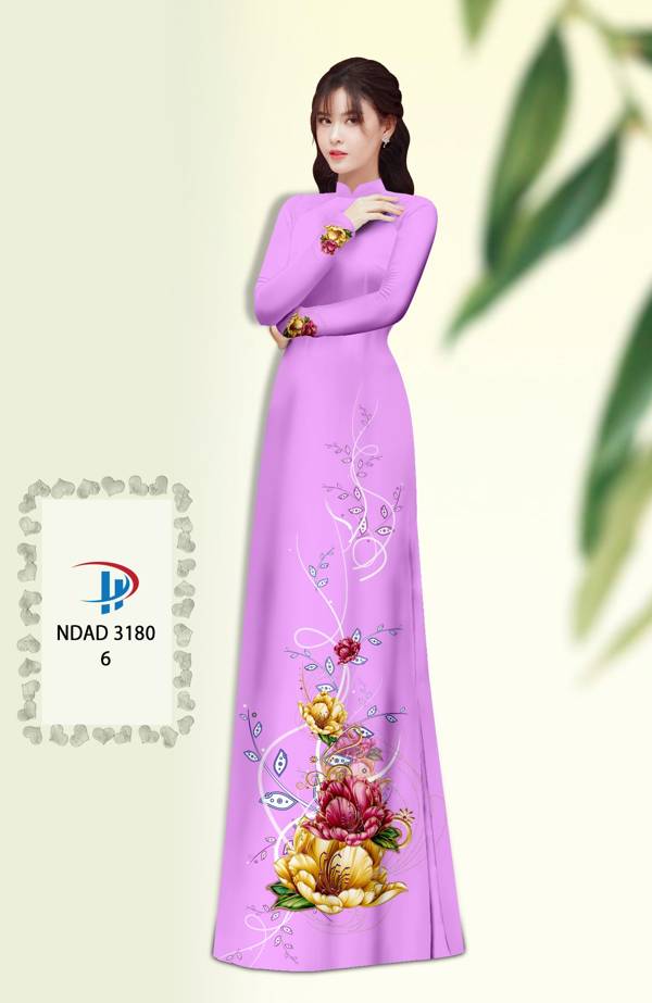 Vải Áo Dài Hoa In 3D Vừa Ra AD NDAD3180 70 Vải Áo Dài Hoa In 3D Vừa Ra  AD NDAD3180