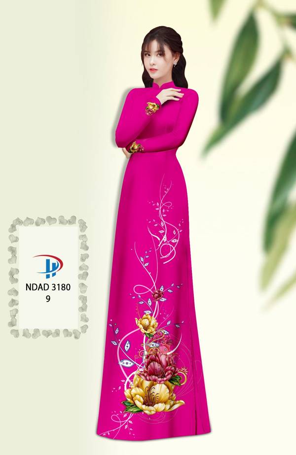 Vải Áo Dài Hoa In 3D Vừa Ra AD NDAD3180 73 Vải Áo Dài Hoa In 3D Vừa Ra  AD NDAD3180