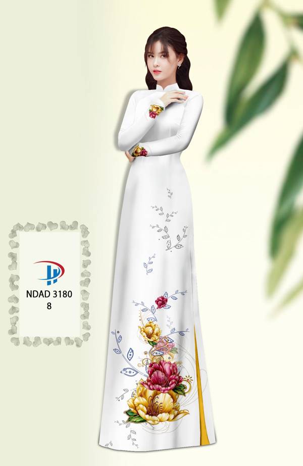 Vải Áo Dài Hoa In 3D Vừa Ra AD NDAD3180 72 Vải Áo Dài Hoa In 3D Vừa Ra  AD NDAD3180