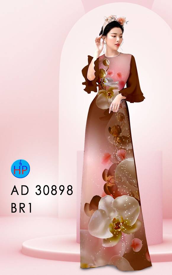 Vải Áo Dài Hoa Lan Vừa Ra AD 30898 47 Vải Áo Dài Hoa Lan Vừa Ra  AD 30898