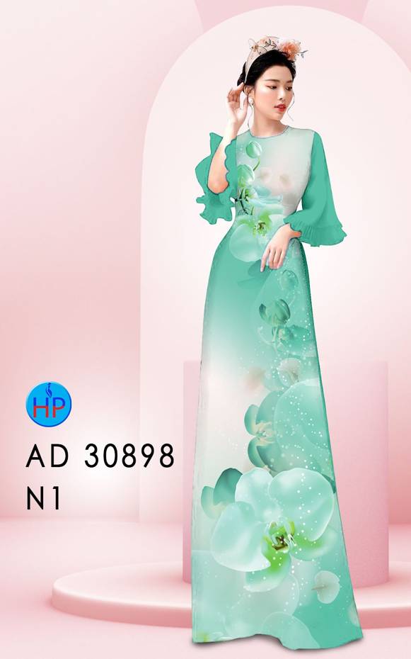 Vải Áo Dài Hoa Lan Vừa Ra AD 30898 51 Vải Áo Dài Hoa Lan Vừa Ra  AD 30898