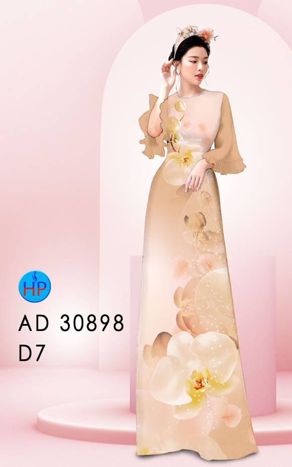 Vải Áo Dài Hoa Lan Vừa Ra AD 30898 50 Vải Áo Dài Hoa Lan Vừa Ra  AD 30898