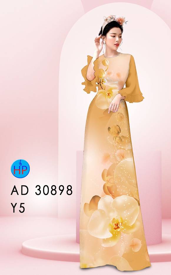 Vải Áo Dài Hoa Lan Vừa Ra AD 30898 53 Vải Áo Dài Hoa Lan Vừa Ra  AD 30898