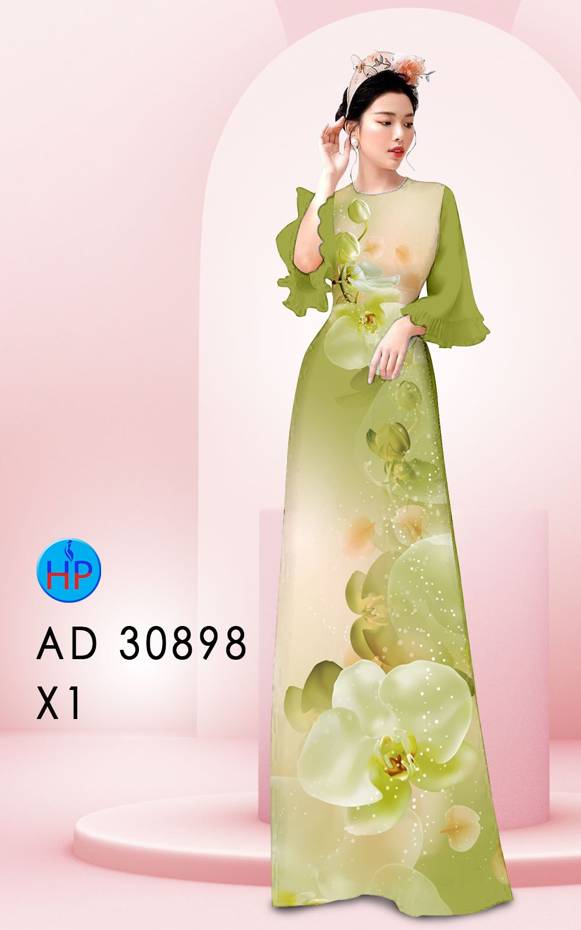 Vải Áo Dài Hoa Lan Vừa Ra AD 30898 52 Vải Áo Dài Hoa Lan Vừa Ra  AD 30898