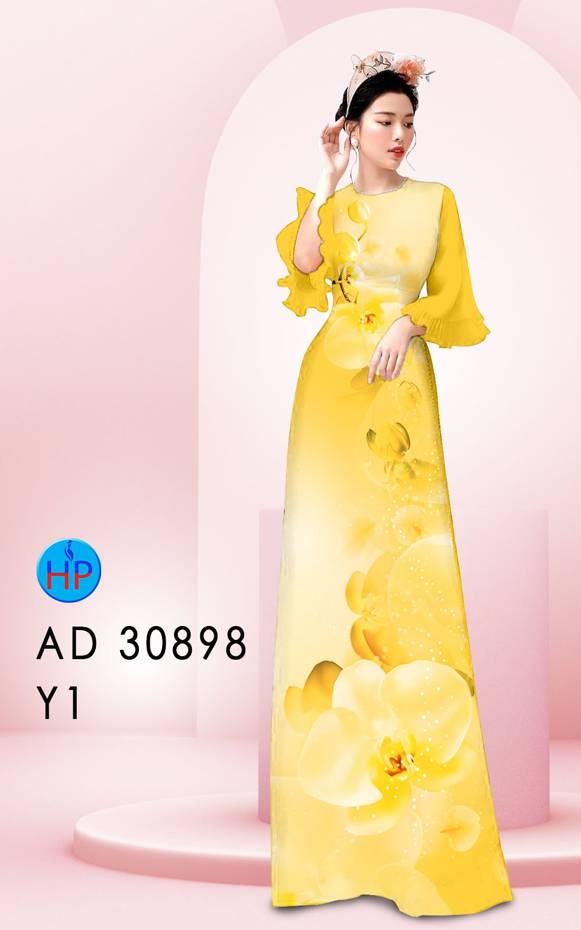 Vải Áo Dài Hoa Lan Vừa Ra AD 30898 54 Vải Áo Dài Hoa Lan Vừa Ra  AD 30898