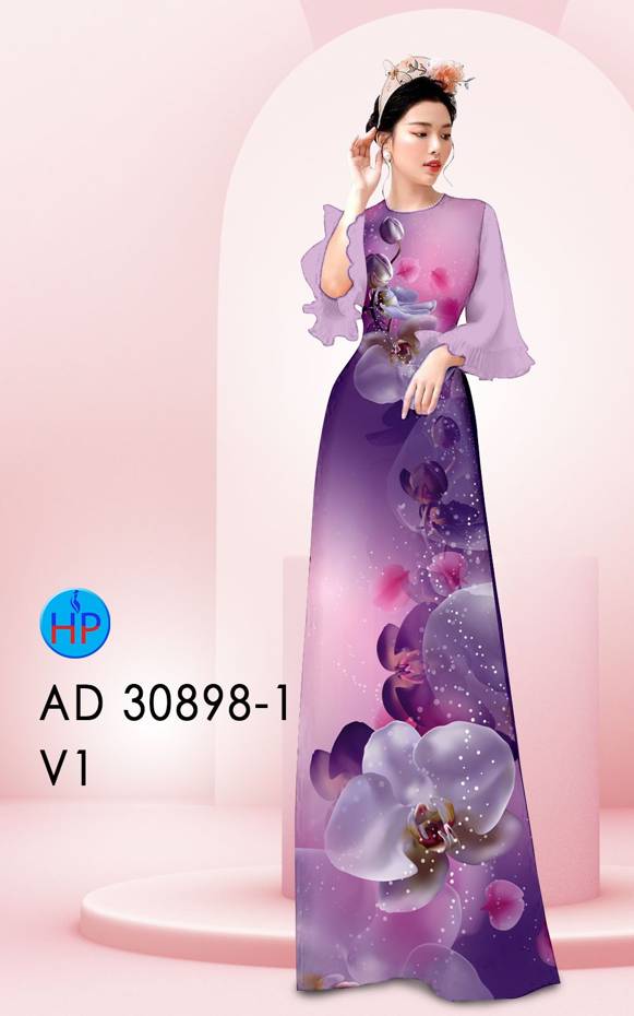 Vải Áo Dài Hoa Lan Vừa Ra AD 30898 55 Vải Áo Dài Hoa Lan Vừa Ra  AD 30898