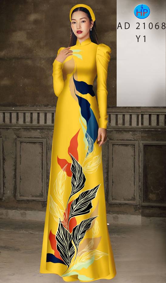 Vải Áo Dài Hoa Văn Kiểu Mới AD 21068