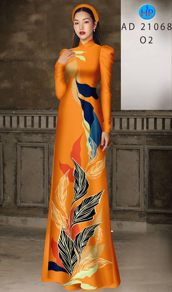 Vải Áo Dài Hoa Văn Kiểu Mới AD 21068