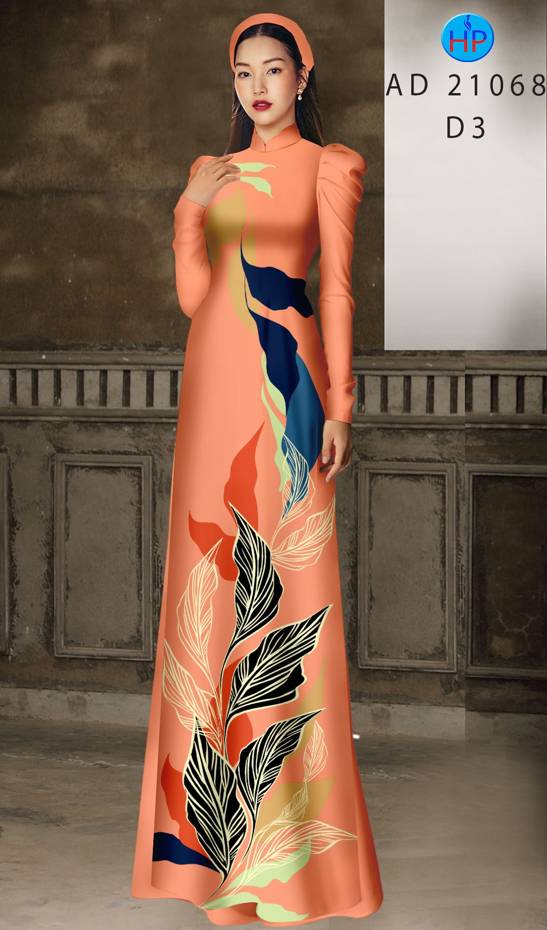 Vải Áo Dài Hoa Văn Kiểu Mới AD 21068