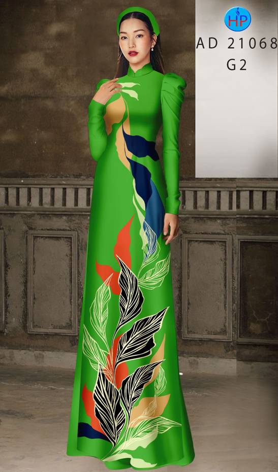 Vải Áo Dài Hoa Văn Kiểu Mới AD 21068