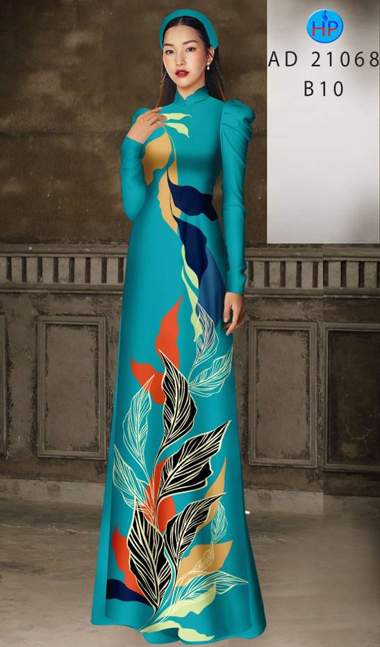 Vải Áo Dài Hoa Văn Kiểu Mới AD 21068