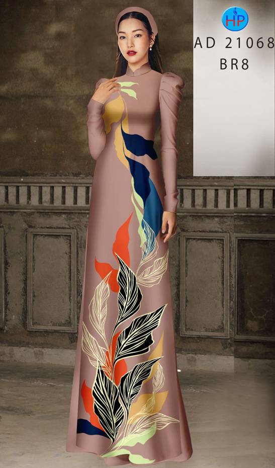 Vải Áo Dài Hoa Văn Kiểu Mới AD 21068