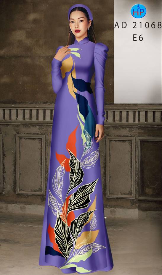 Vải Áo Dài Hoa Văn Kiểu Mới AD 21068