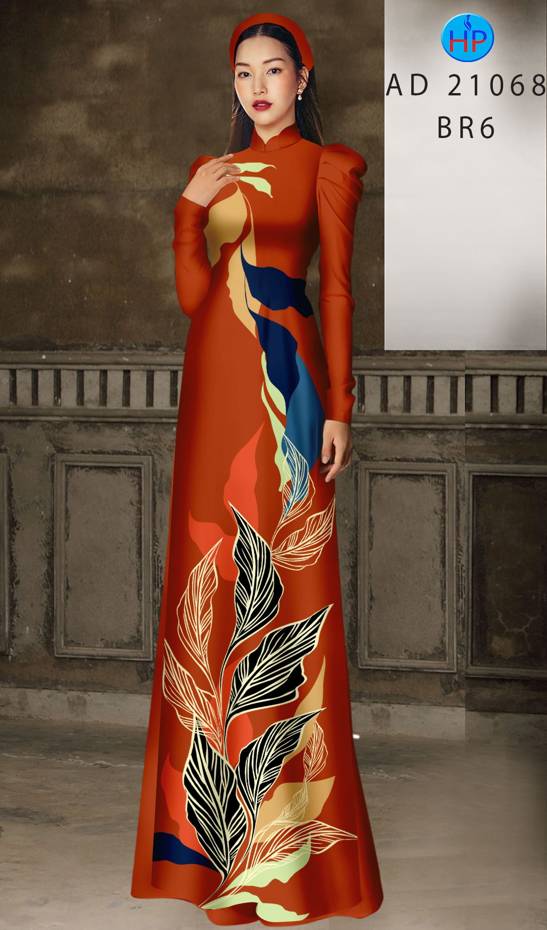 Vải Áo Dài Hoa Văn Kiểu Mới AD 21068