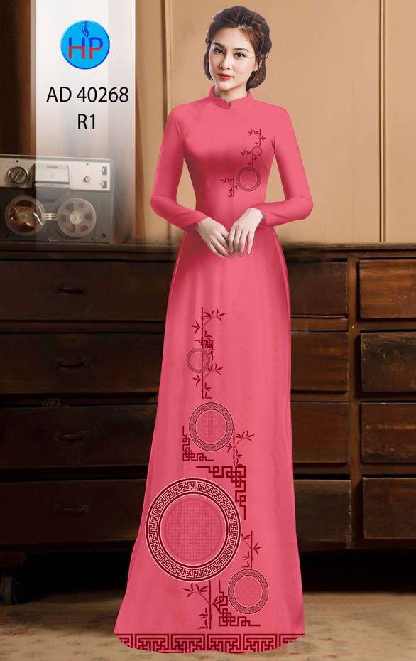Vải Áo Dài Hoa Văn Thiết Kế 2021 AD 40268