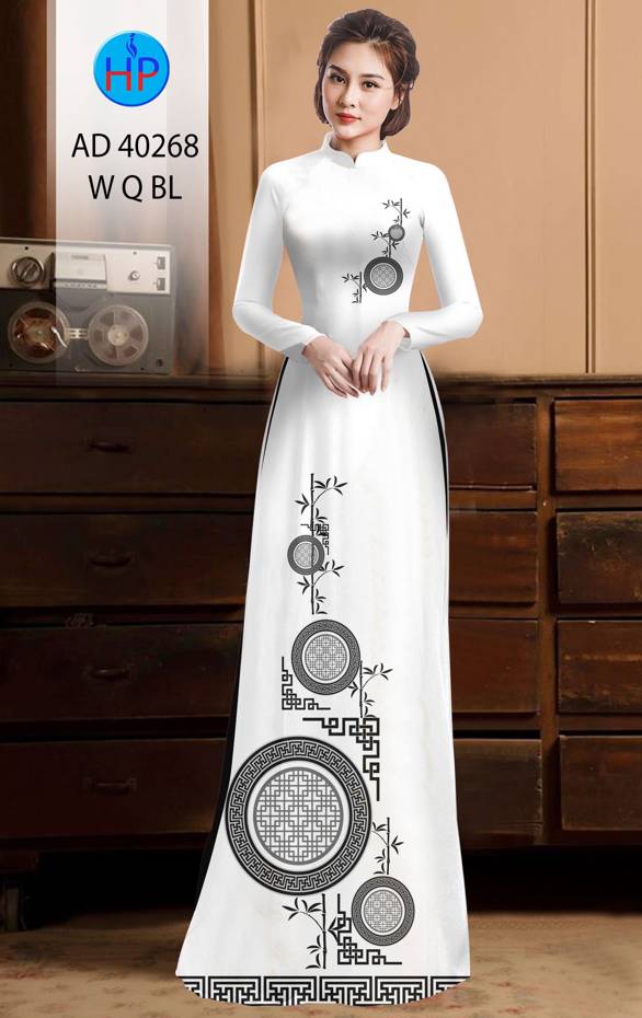 Vải Áo Dài Hoa Văn Thiết Kế 2021 AD 40268